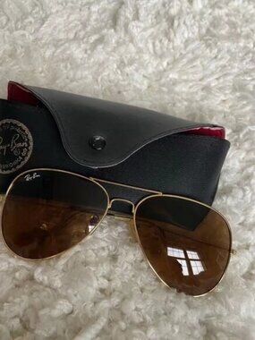 Ray-Ban 3025 Brown Aviator Sunglasses 58mm